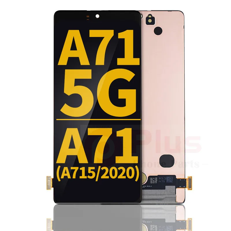 OLED дисплей в сборе без рамки, совместимый с Samsung Galaxy A71 5G/A71 5G UW (A716/2020) (Восстановленный) (черный)