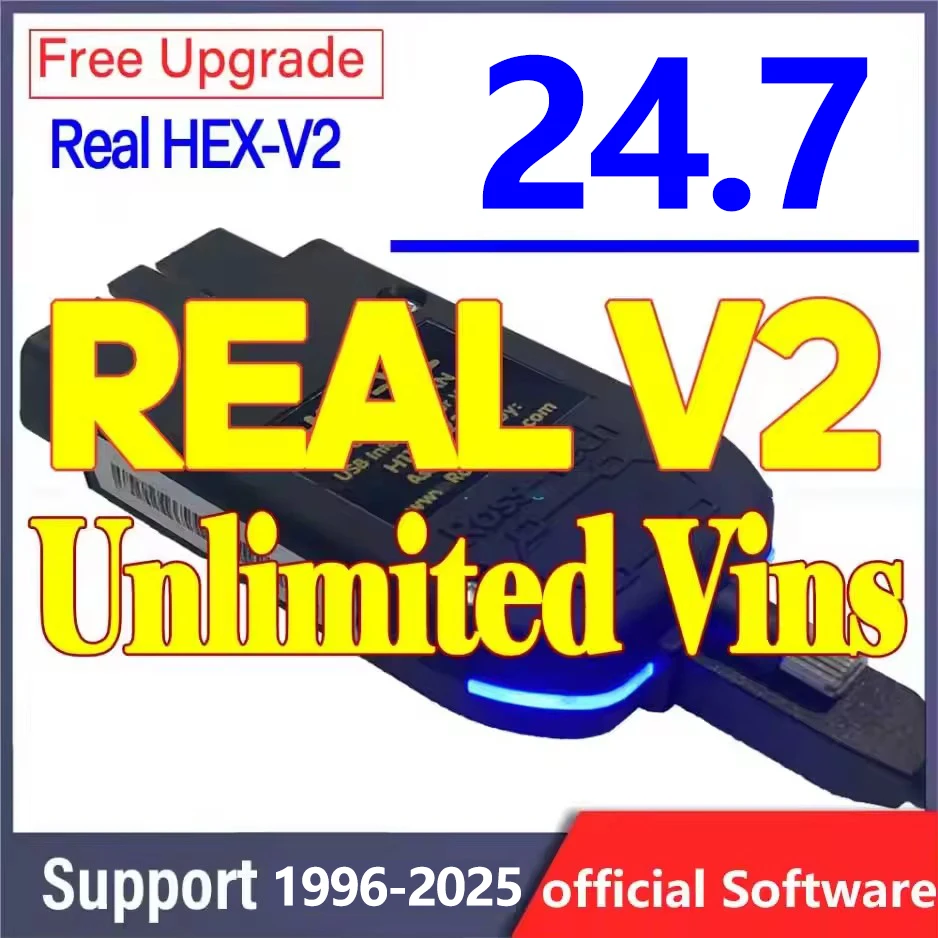 Новейшее обновление 2025 года, оригинальный VCDS V24.7 Unlimits VINs Real V2 Online VAG HEX V2, аппаратный интерфейс USB для VAG COM, ИНСТРУМЕНТ для кодирования