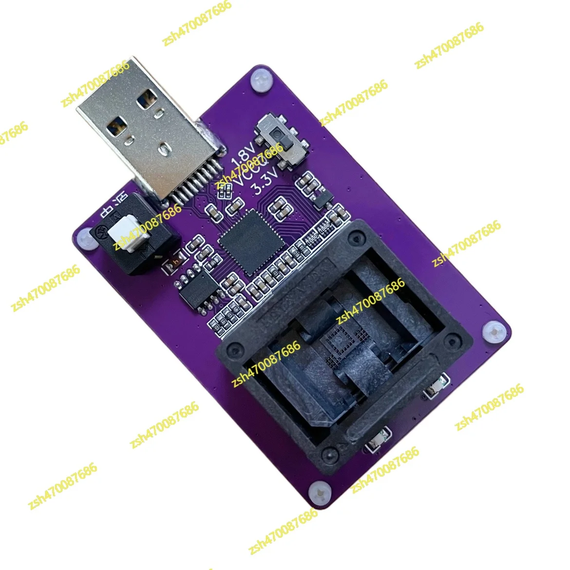 Розетка для записи EMMC153, преобразованная на изображение USB 3.0, чтение и запись, тестирование чипа EMMC BGA153, испытательная стойка GL3224