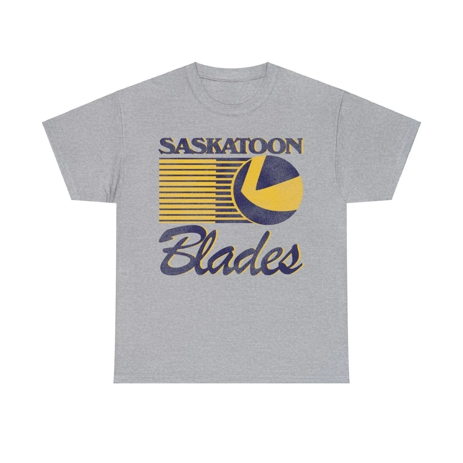 Футболка с ностальгическим логотипом хоккейной команды Saskatoon Blades