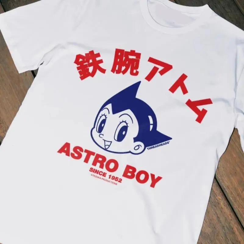 Винтажная хлопковая футболка Astro Boy Face 100, размер S 4Xl