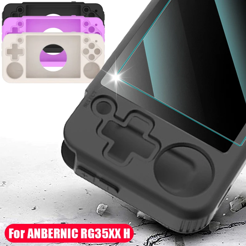 Мягкий силиконовый сменный чехол для ANBERNIC RG35XX H, ретро портативная игровая консоль, защитный чехол от царапин, аксессуары