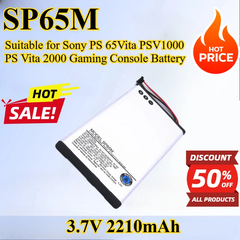 SP65M 3,7 В 2210 мАч сменная аккумуляторная батарея подходит для Sony PS 65Vita PSV1000 PS Vita 2000 аккумулятор для игровой консоли