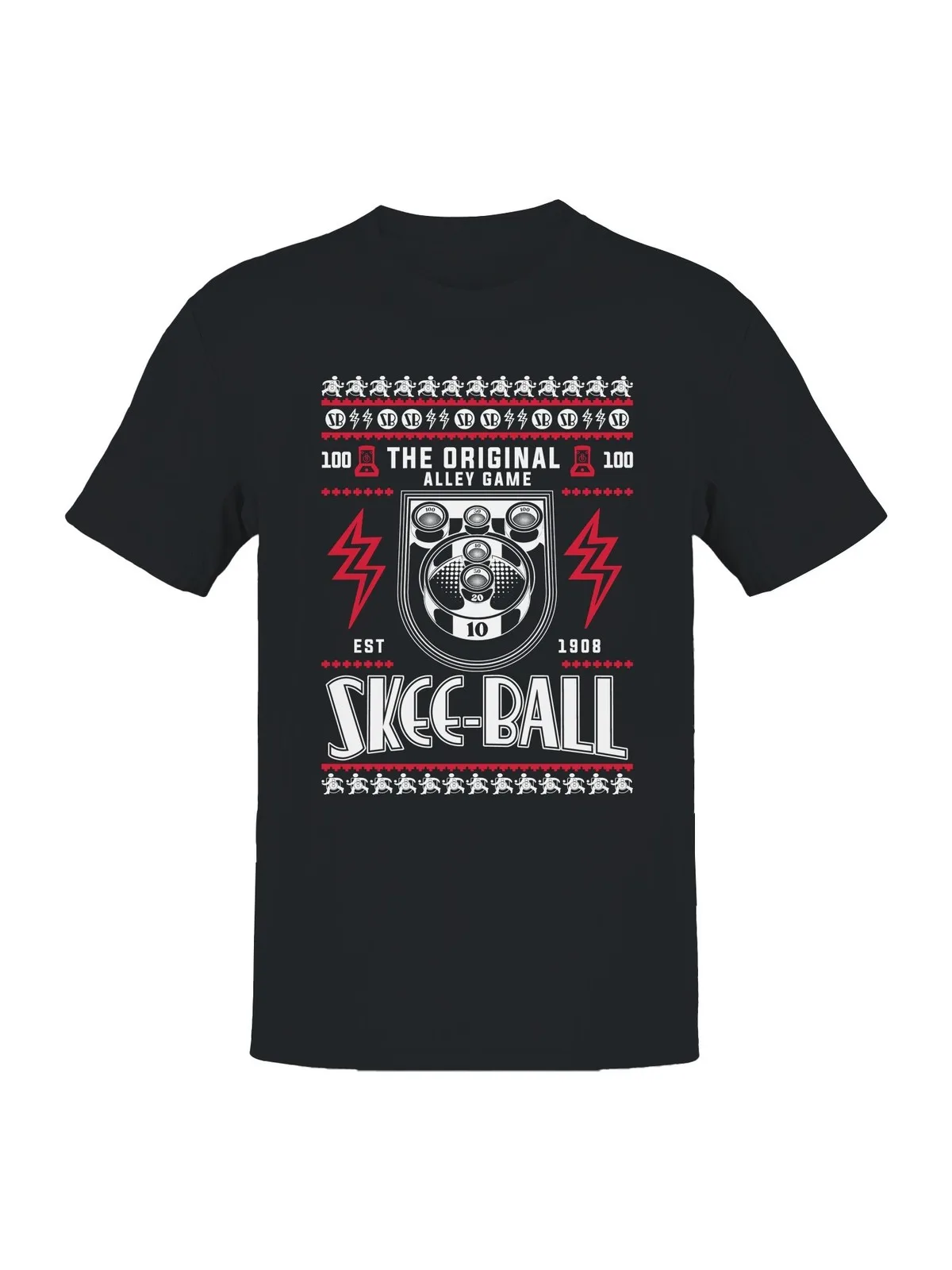 Официально лицензированная мужская футболка Skee Ball Vintage Skee-Ball Design
