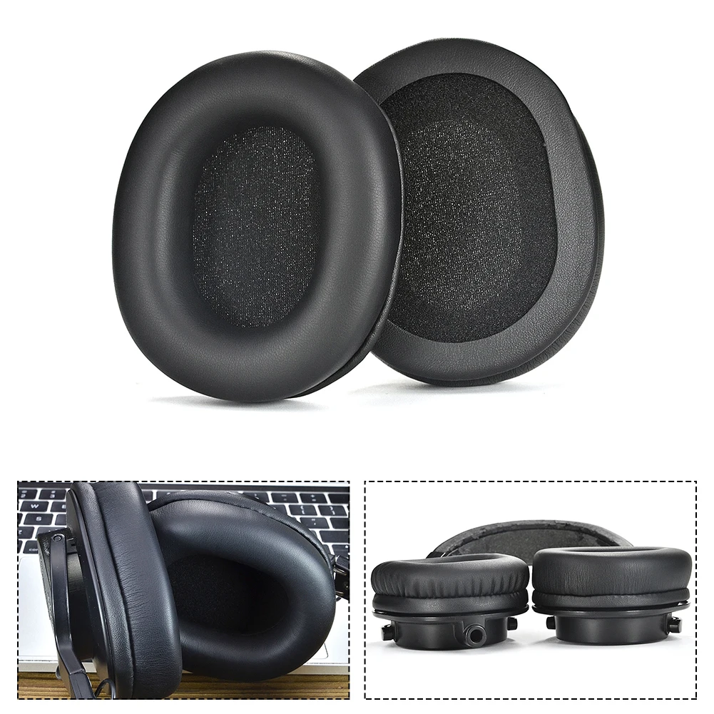 Фото Сменные амбушюры для аудио для Technica ATH M50X M50XBT M50RD M40X M30X MSR7, мягкая протеиновая кожа и пена для комфорта №4