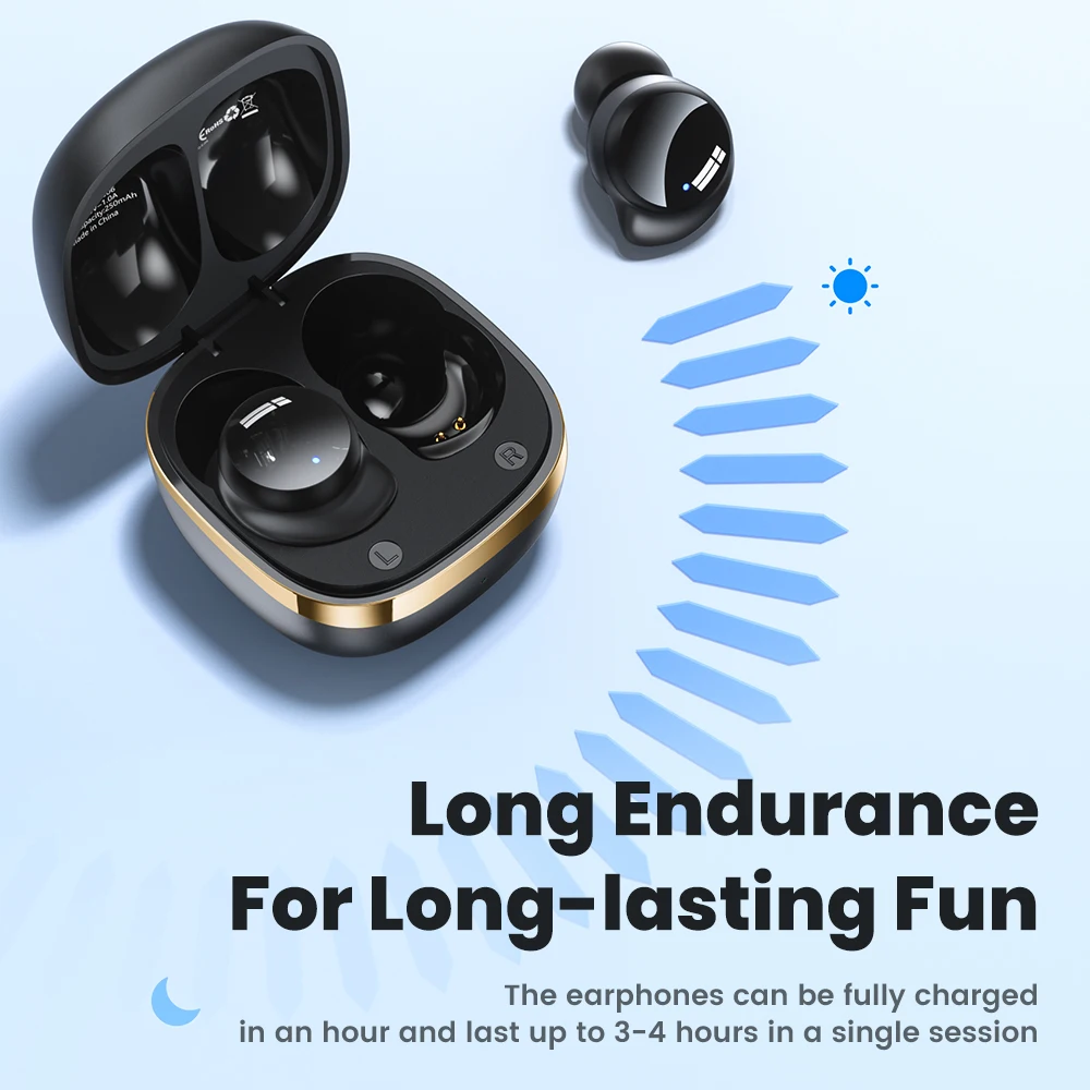 Фото Toocki TWS Bluetooth наушники Blurtooth V5.3 беспроводные наушники мини-вкладыши удобная одежда для Huawei Xiaomi Redmi №4
