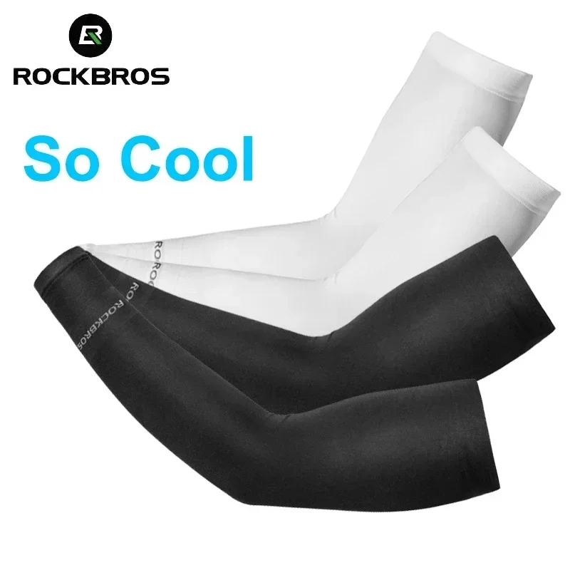 ROCKBROS нарукавники для бега, рыбалки, солнцезащитный крем, летние крутые нейлоновые рукава, спортивное оборудование для велоспорта на открытом воздухе
