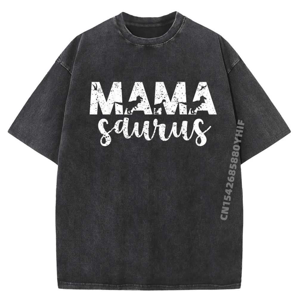 Mama Saurus T Rex динозавр Mama Saurus лучшие рубашки футболка с рисунком мужская одежда винтажная стираная рубашка одежда с принтом