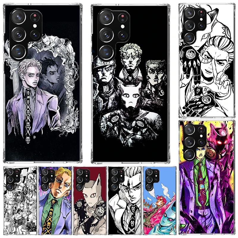Чехол JoJo Kira Yoshikage Killer Queen для Samsung Galaxy S23 S22 S24 S25 Ultra S21 Plus S20 FE, чехол для телефона S10 + S10E S25U с принтом