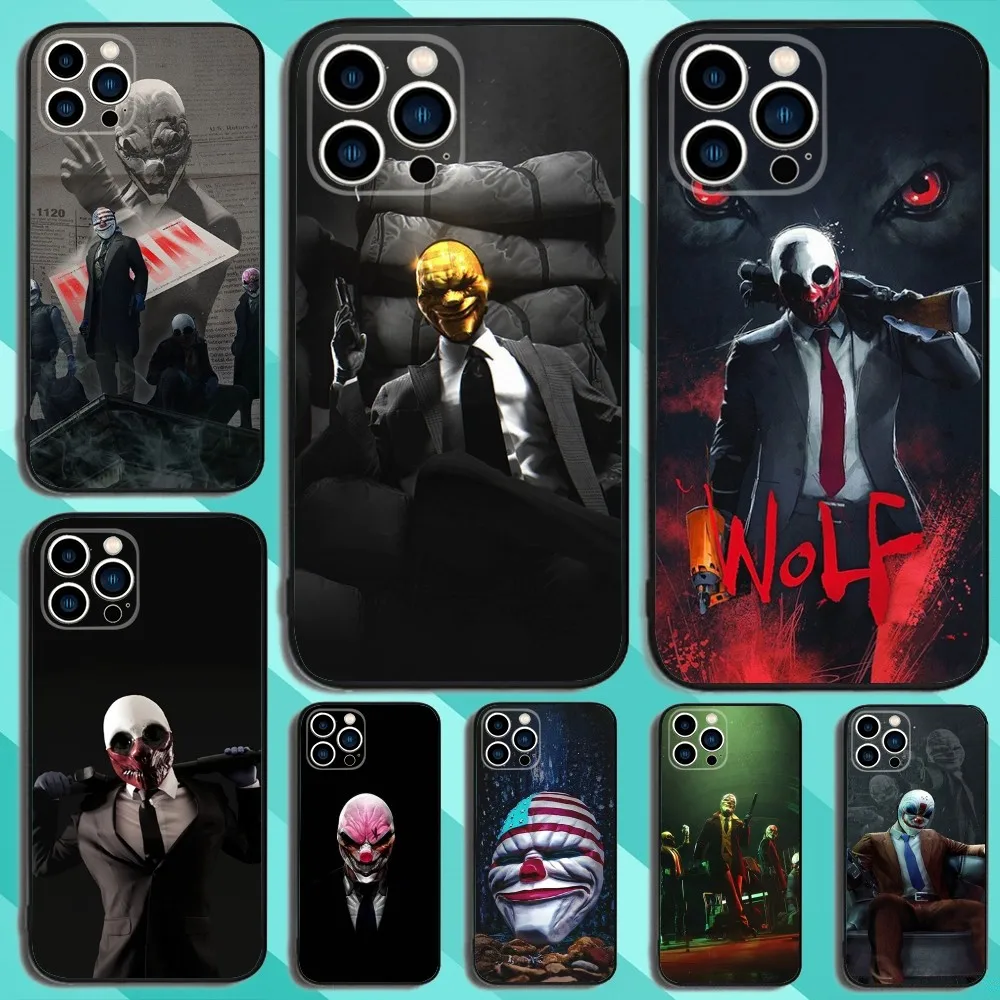 Чехол для телефона Game Pay-Day 3, для iPhone 15,14,13,12,11, Plus, Pro Max, XS, XR, SE, Mini, 8,7, мягкий силиконовый черный чехол