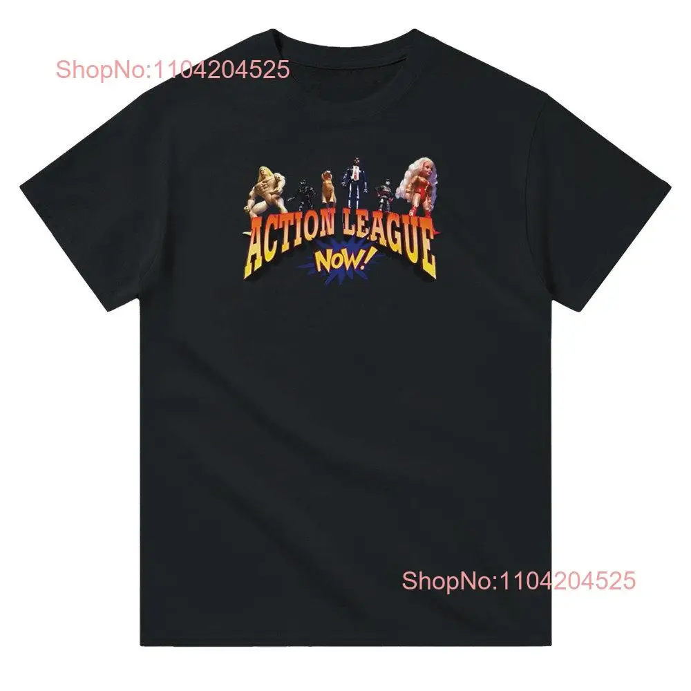Тяжелая футболка с круглым вырезом Action League Now с длинными или короткими рукавами
