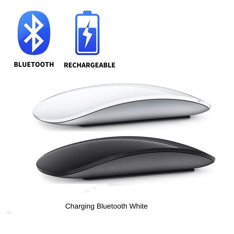 Мышь компьютерная беспроводная Бесшумная с Bluetooth и перезаряжаемым лазером