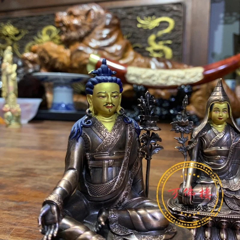 Фото 3-дюймовый Цзинь Meilingba, Longqinba из чистой красной меди, винтажный мастер ручной работы, украшения для дома №2