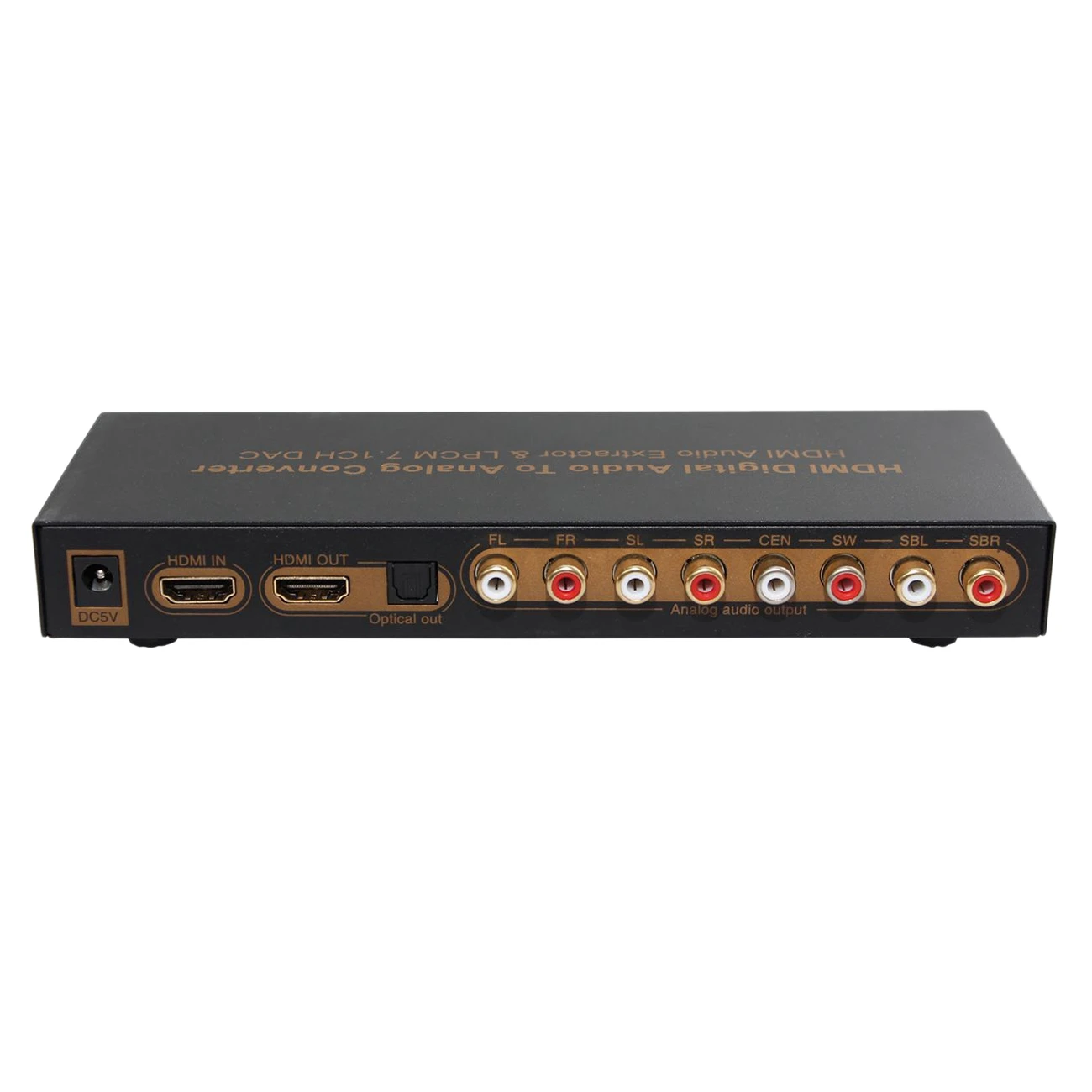 LPCM HDMI-совместимый аудиоконвертер 7,1 HDMI-совместимый аудиосплиттер Оптический RCA выход штепсельная вилка европейского стандарта