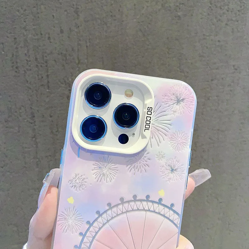 Цветной чехол для телефона iPhone 15 14 13 12 Mini 11 Pro Max XR X XS 14 15 7 8 Plus Y2K Kawaii с защитой от падения (art.: 3920c8c7867cf) - 3920c8c7867cf