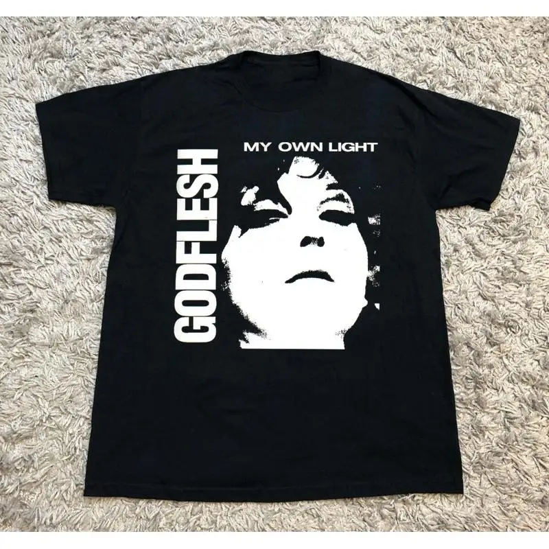 Godflesh My Own Легкая хлопковая черная футболка OM551