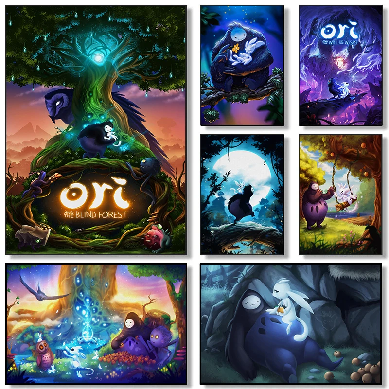 Ori and Will of The Wisps классический постер с видеоиграми, современная горячая игра, холст, картина, настенная художественная картина для декора гостиной
