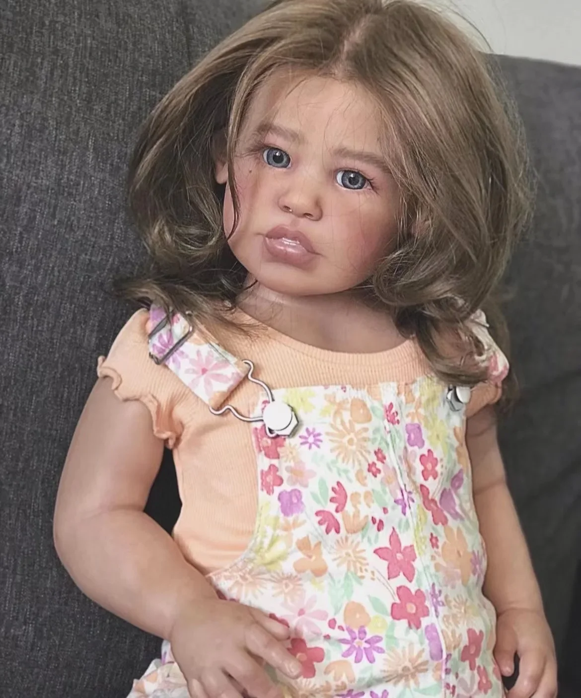 Ограниченная по индивидуальному заказу 28-дюймовая кукла Reborn Baby Linh с ручными волосами, уже готовая кукла, темная кожа, рождественский подарок