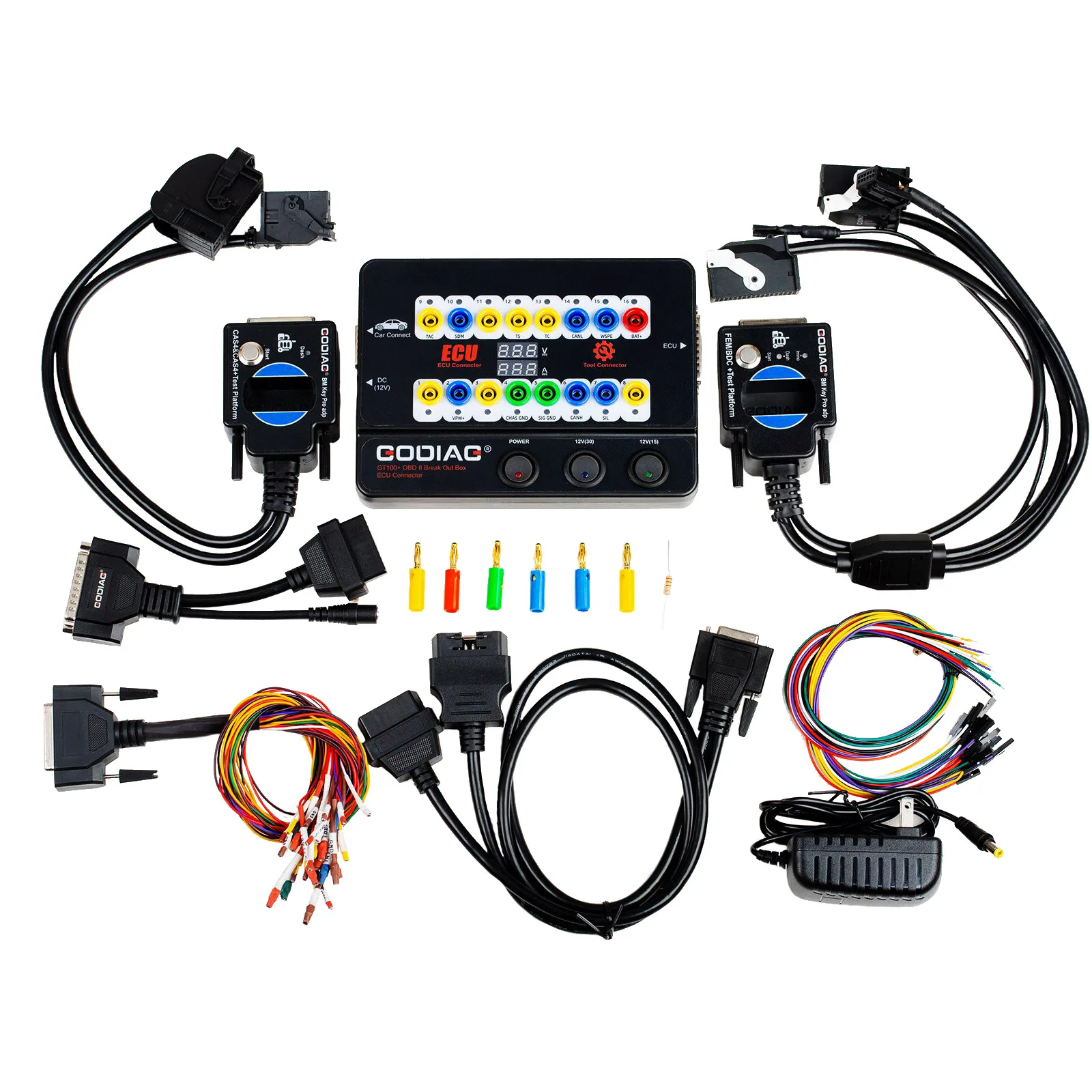 Инструмент ECU GODIAG GT100 Breakout Box с полной упаковкой тестовой платформы CAS4 CAS4+ и FEM/BDC