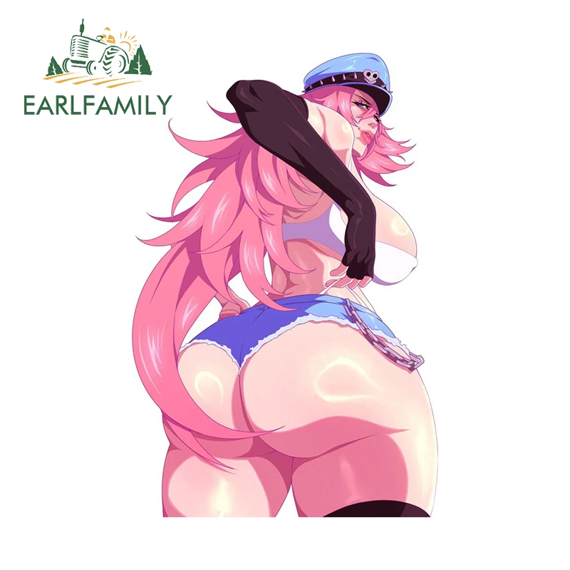 EARLFAMILY 13 см X 8,6 см для большого яда, автомобильные наклейки Thicc, модные креативные наклейки с окклюзией, царапинами, мультяшный Декор