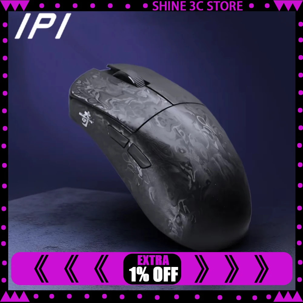 IPI Qi мышь трехрежимная беспроводная мышь Paw3950 8000 Гц частота запуска игровая мышь из углеродного волокна геймер Nordic52840 аксессуары для ПК