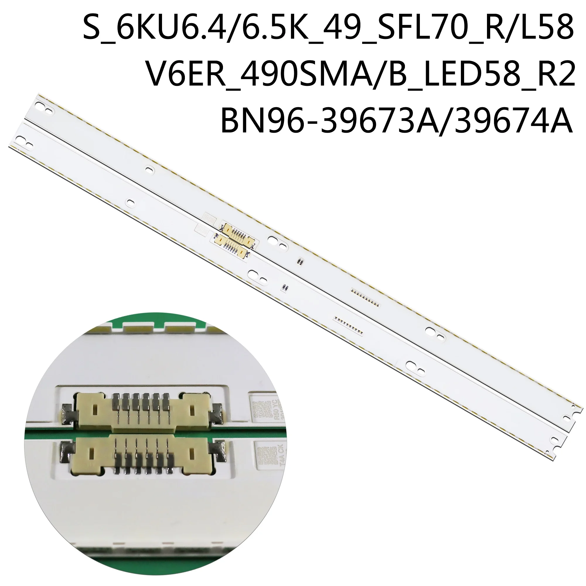 Светодиодная подсветка для V6ER_490SMA_58LED_R2 490SMB UE49MU6472U UN49KU750D UN49KU700D UN49KU6400H UN49KU6400K UN49KU6400F LH49PMHPBGC