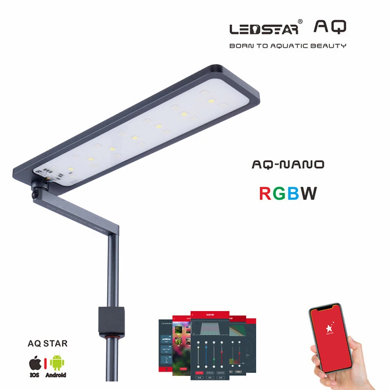 LIM LEDSTAR AQ-N III полный спектр, профессиональное водное растение, умное светодиодное освещение, настольный мини-ландшафт