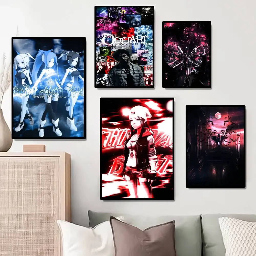 Фото Rapper O-Odetari Classic Vintage Poster HD Art Sticky Wall Waterproof Home Living Room Bedroom Bar Aesthetic Decoration №3