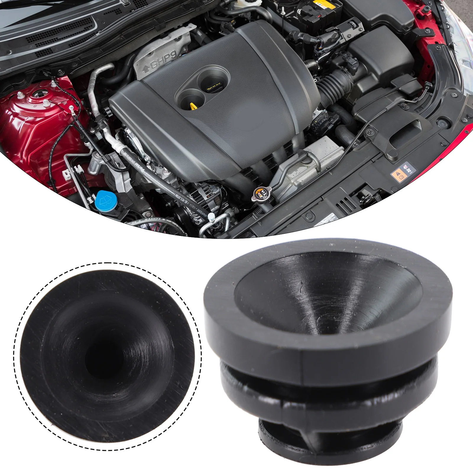 Фото Новый буфер крепления двигателя, черный для Mazda CX-3 DK 2016-2021 P301-10-238 резина 1 шт. для Mazda CX-5 KE KF 2013-2021 №5