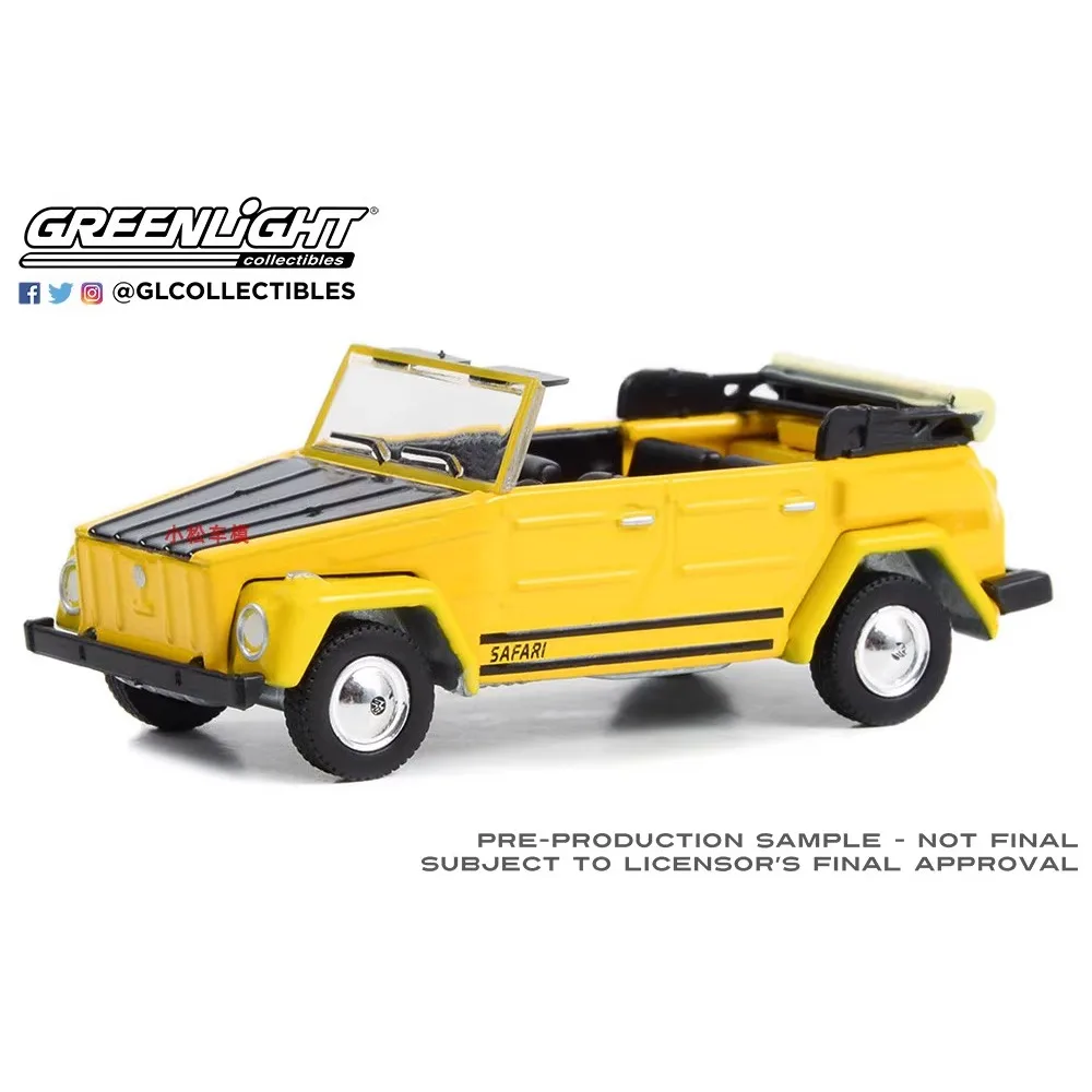 1:64 1972 Volkswagen Safari T181 — черный капот — коллекционные предметы усовершенствованной модели автомобиля Mexico City 36070-C Играйте в транспортные средства и модели