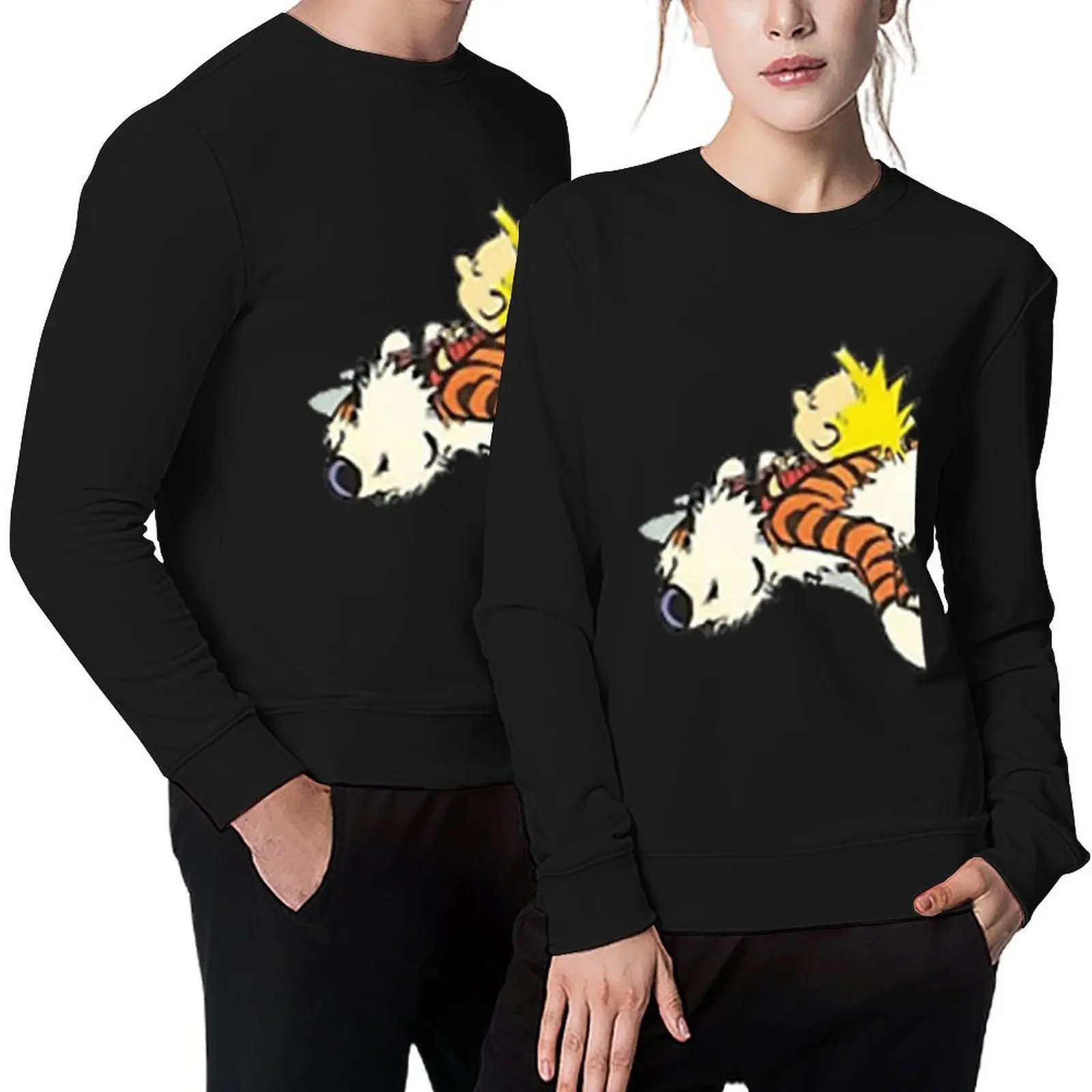 Calvin and Hobbes Sleeping Pullover осенняя куртка мужская одежда для мужчин мужская одежда мужская дизайнерская одежда толстовки