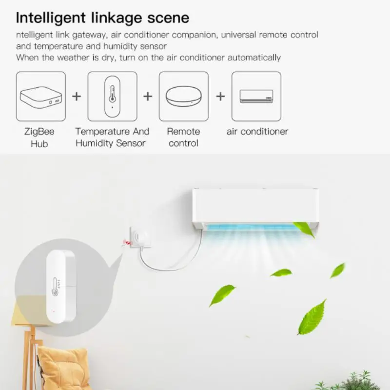 Фото Датчик температуры и влажности Tuya Zigbee, устройство для контроля температуры и влажности с помощью Smart Life, Alexa Google Home, ZigBee Gateway №3