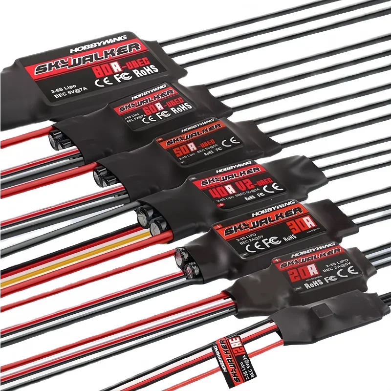 HobbyWing Skywalker V2 12A20A30A40A50A60A80A100A100A ESC подходит для авиационной модели V2 четыре оси шесть осей неподвижное крыло