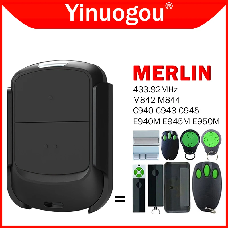 MERLIN E950M E945M E940M C945 C943 C940 M844 M842 Пульт дистанционного управления гаражными воротами 433,92 МГц Дубликатор пульта дистанционного управления электрическими воротами