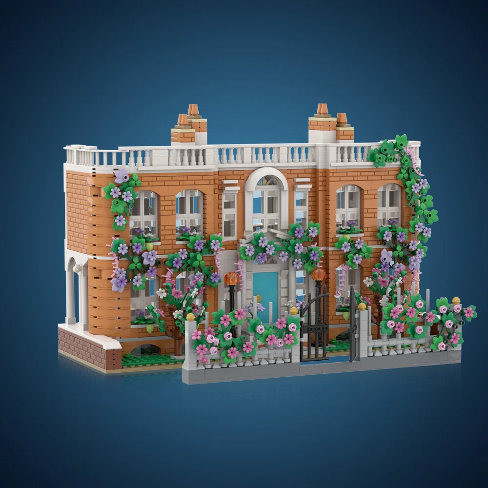 Фото Gobricks MOC Bridgertoneds художественный музей Строительные блоки Модель Историческая архитектура Замок недвижимости Кирпичи Собранная игрушка Детский подарок №3