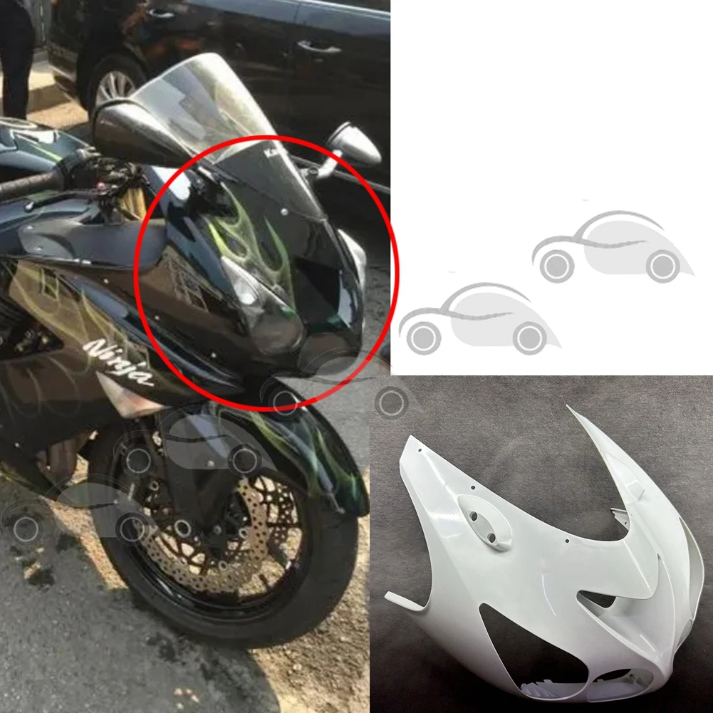 Неокрашенный верхний передний хомут для мотоцикла, обтекатель для Kawasaki Ninja ZX-14R ZZR1400 2006 2007 2008 2009 2010 2011