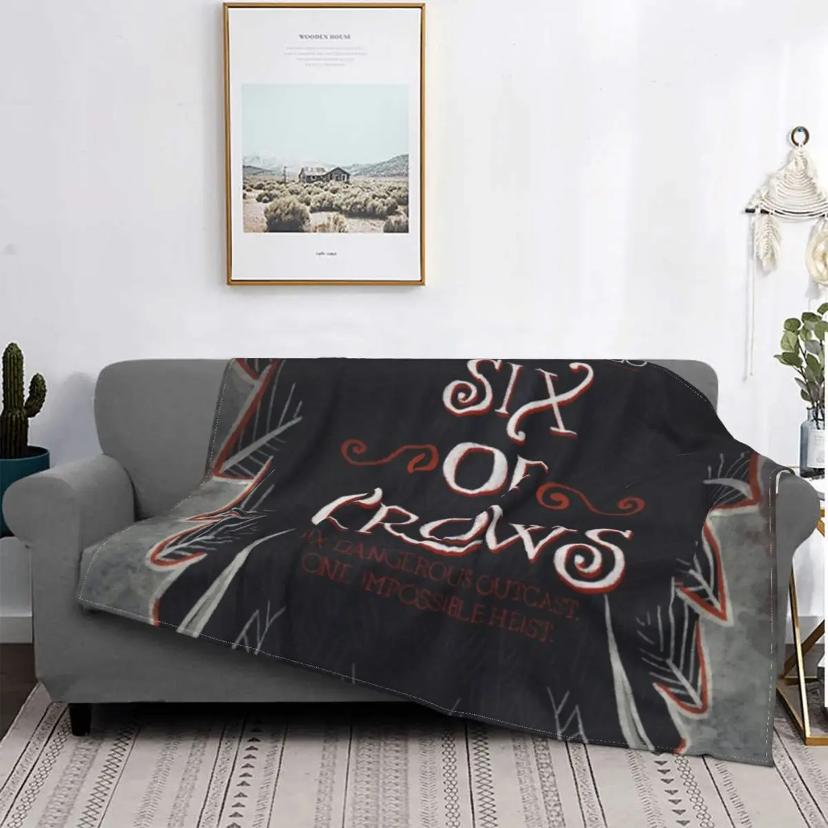 Обложка книги Six Of Crows. Ультрамягкое одеяло из микрофлиса.