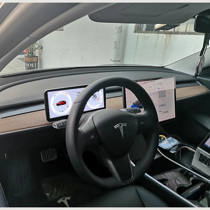 Фото Для Tesla Model 3 Y 9 ''10,26'' автомобильный HUD ЖК-измерительный прибор Carplay видеорегистратор Android автомобильный сенсорный экран консоль дисплей №3
