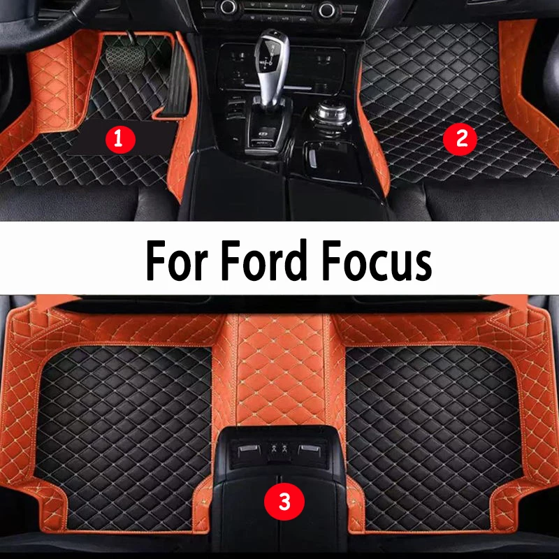 Автомобильные коврики для Ford Focus MK3 MK3.5 III 2012 ~ 2019 2015 2016 2017 Коврики Панели Подушечки для ног Коврики для ног Аксессуары