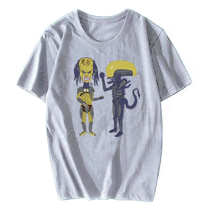 Новая модель 2025 года Alien Vs Predator X Beavis And ButtheadAnd Xenomorph, забавная футболка, распродажа, хлопковая футболка, мужская одежда (art.: 3920d1e2a3200) - 3920d1e2a3200