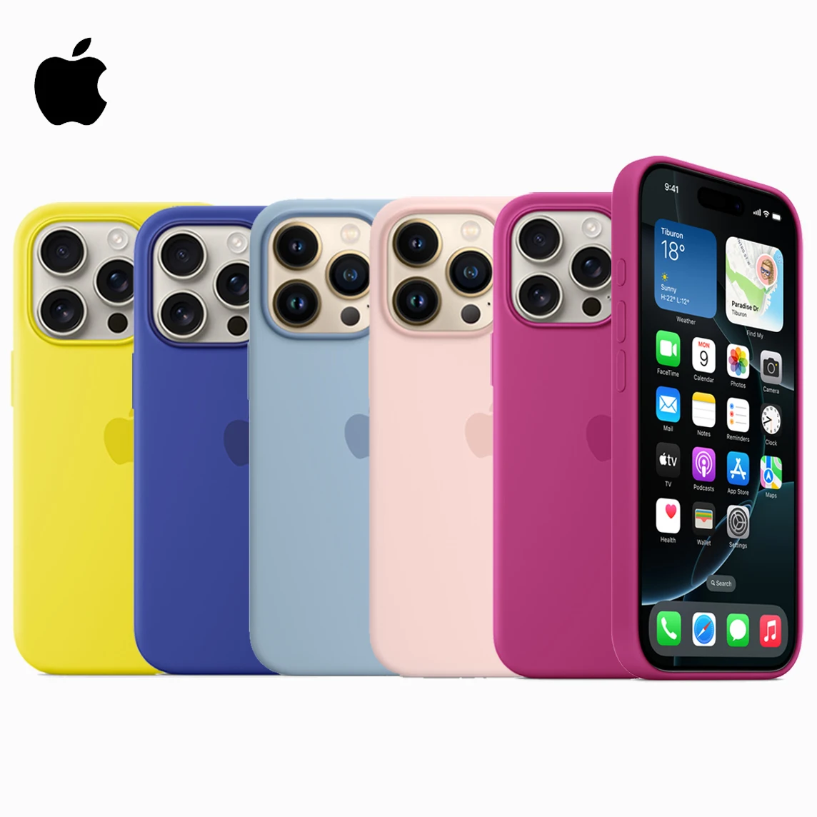 Оригинальный официальный силиконовый чехол для Apple iPhone 14 13 12 15 16 Pro Max, чехлы для iPhone 16 Plus 13 12 11, чехол с логотипом и полным покрытием