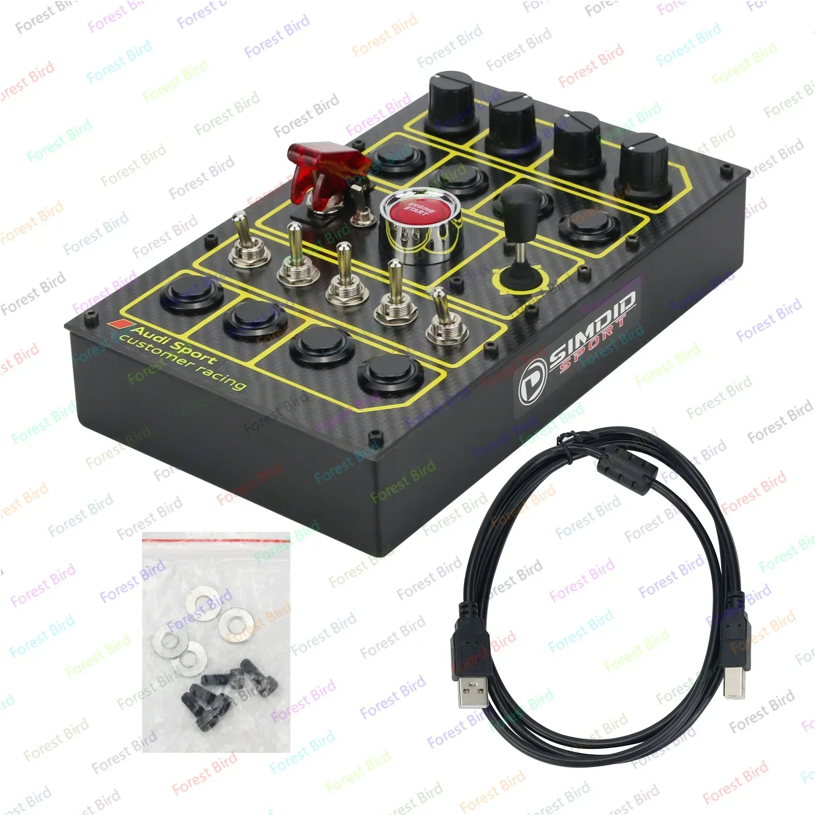 Для Simagic thrdmaster Fanatec SIMDID D30 Button Box Sim Racing Aodi Sport Customer Racing