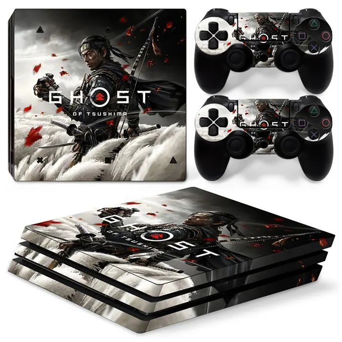 В наличии несколько игр, защитная виниловая наклейка для консоли PS4 Pro и 2 контроллера на заказ