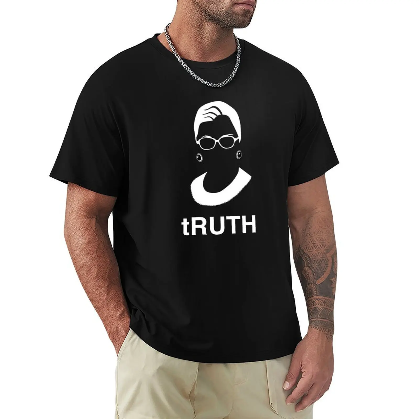 Футболка tRUTH RBG Ruth Bader Ginsburg, забавные подарки, быстросохнущие спортивные рубашки для фанатов аниме, мужские рубашки
