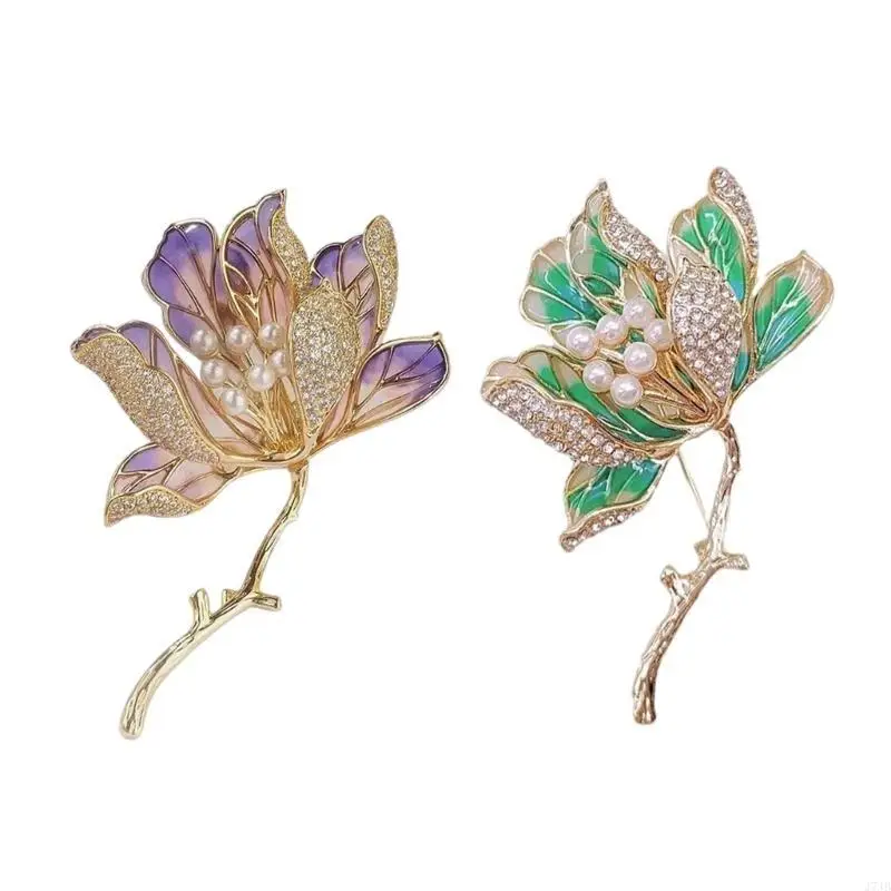 Фото J7JB Catching Designs Crabapple Brooch для женского элегантного украшения событий №3