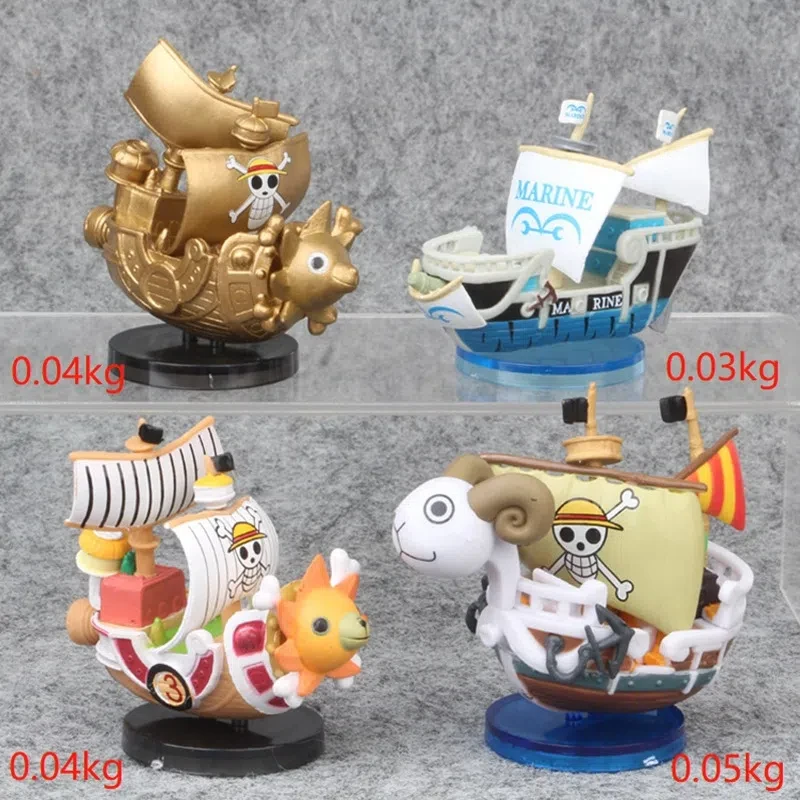 Фигурка корабля Luffy, модель, игрушка, периферийная супер милая мини-лодка, Зоро, Сборная модель, цельный корабль, подарок для детей на день рождения