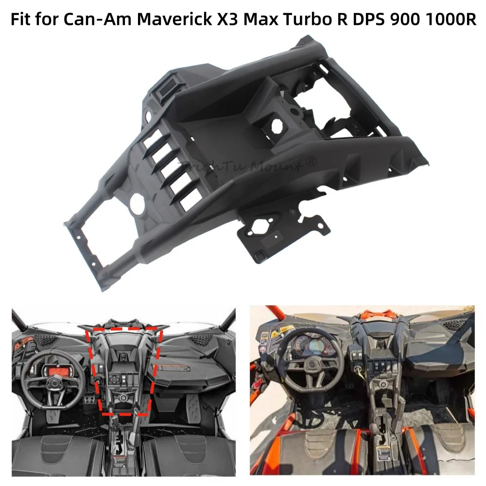 Комплекты управления приборной панелью, аксессуары для UTV для Can-Am Maverick X3 Max Turbo R XDS DPS 900 1000R 2017 2018, крышка центральной приборной панели