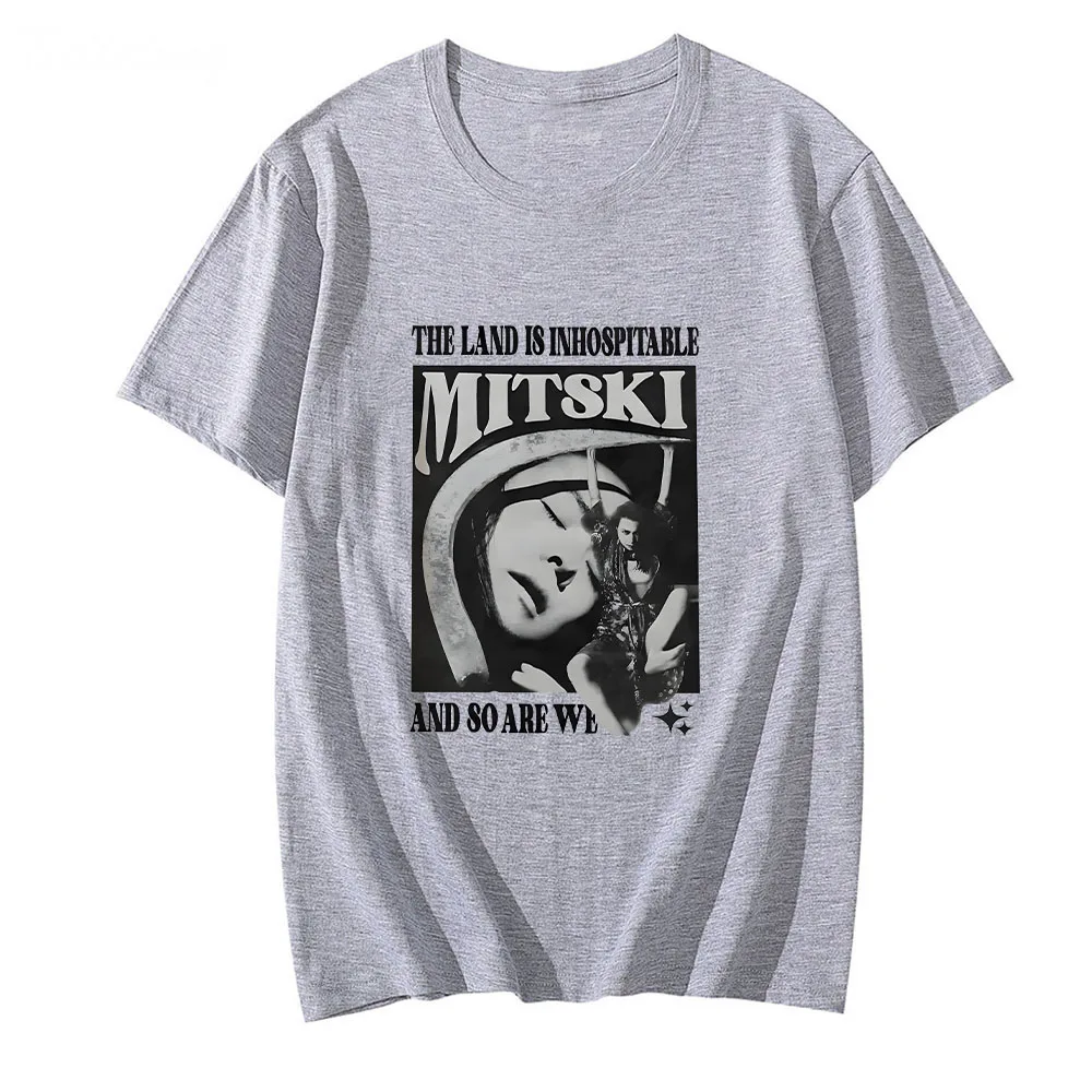 Футболка Singer Mitski, эстетическая популярная новая футболка унисекс, футболка с короткими рукавами и графическим принтом, Camiseta Hombre, одежда для взрослых