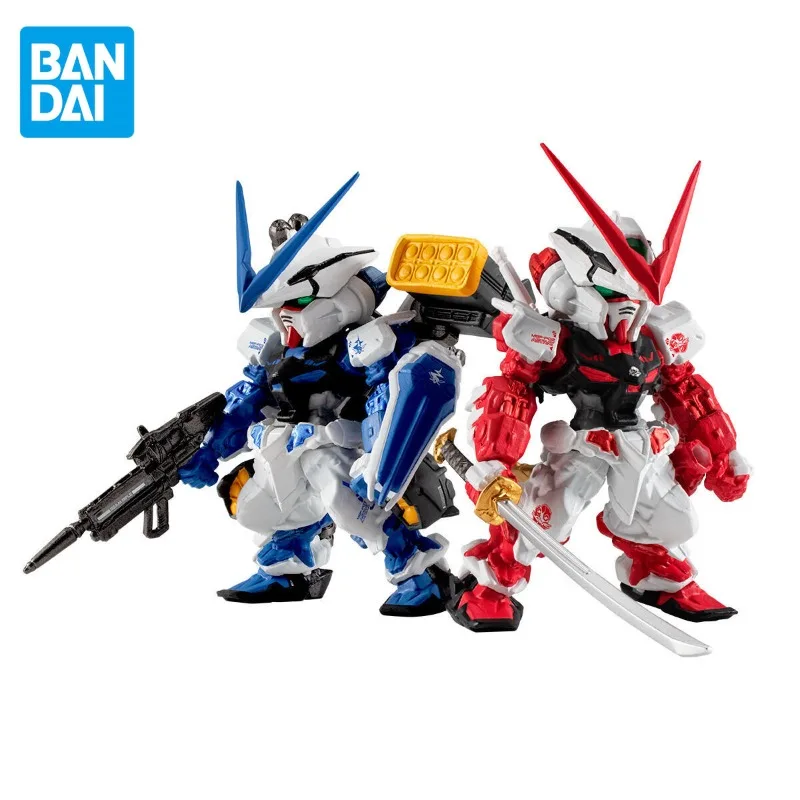 Оригинальная фигурка BANDAI Shokugan с блестящей лампой, красно-синий костюм, экшн-фигурка, игрушки для детей, подарки на день рождения