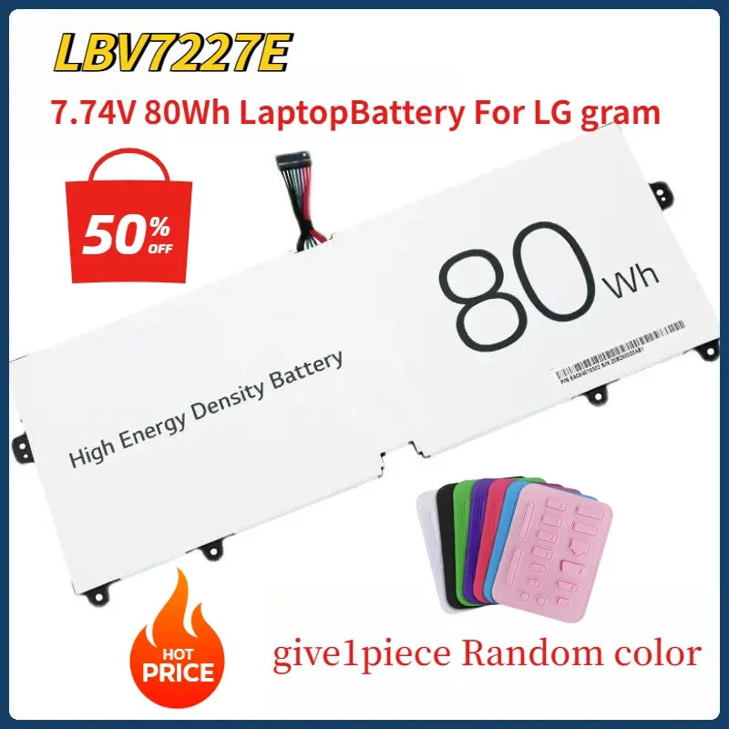7,74 В 80 Втч LBV7227E Аккумулятор для ноутбука LG Gram 15 16 17 2020 2021 15Z90N 17Z90N 16ZD90P 16Z90P 16Z90PC 16Z90PG 17Z90P Компьютеры и офис